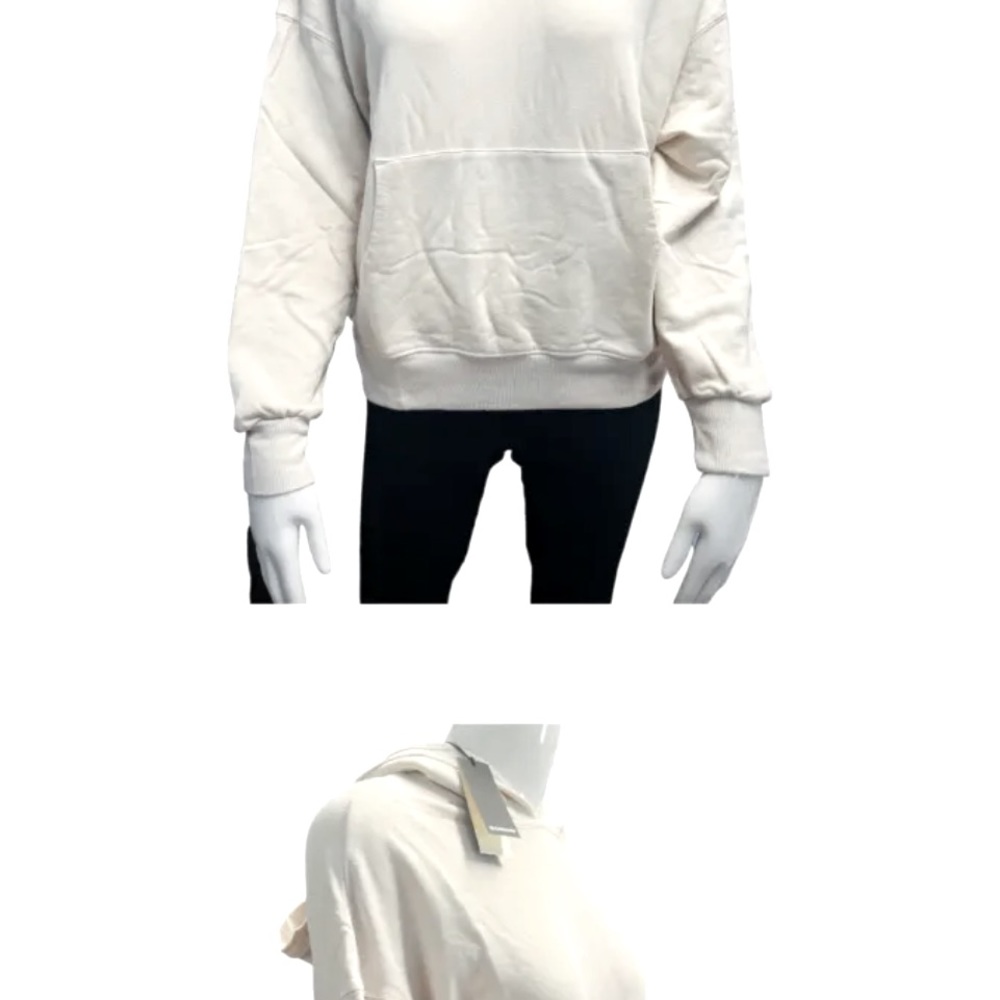 NWT Monrow slouchy hoody medium bone